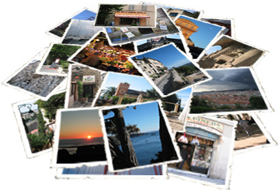 Image map of pile of Photos for the Places Photo Page on cvdesigns